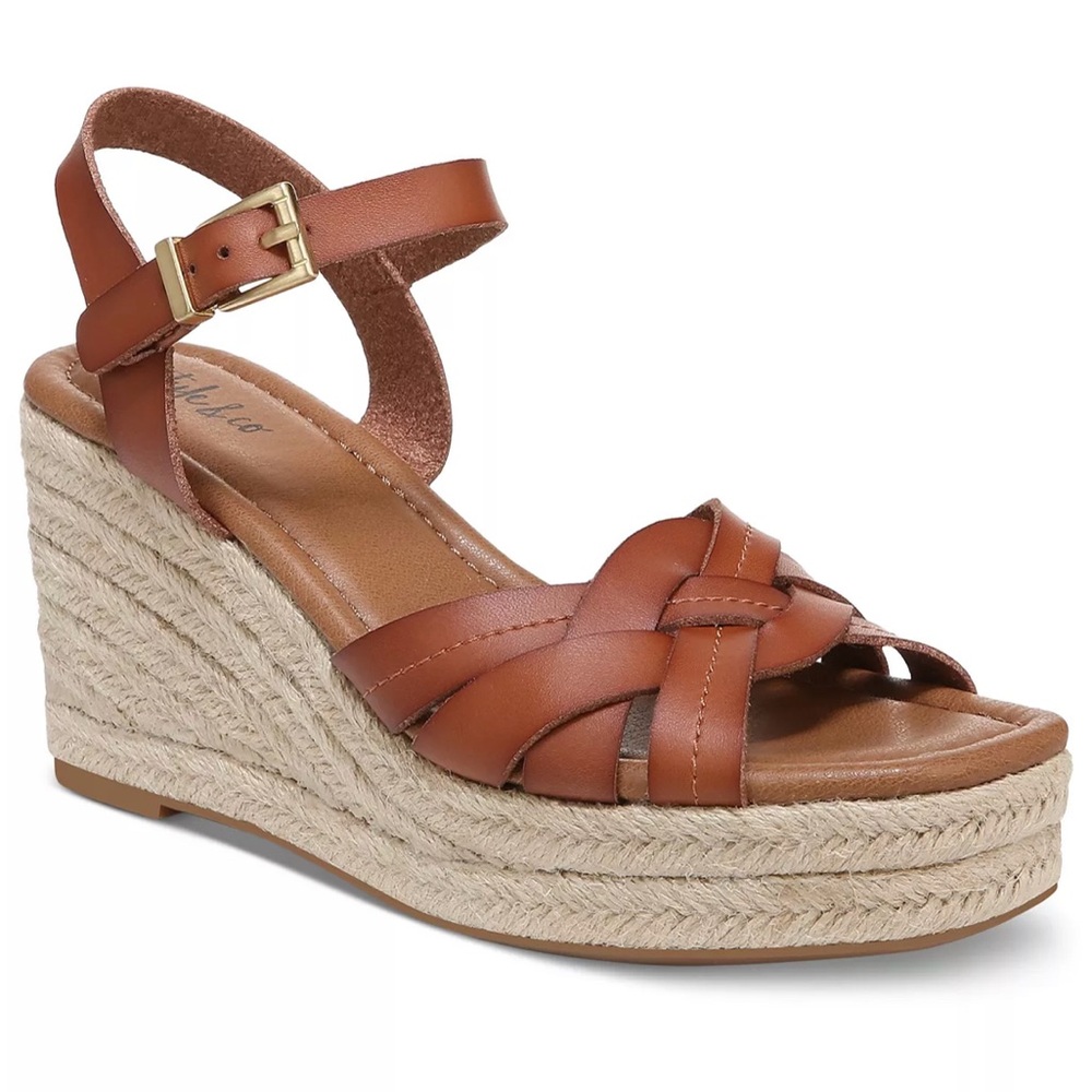 NWOT Style & Co Cerres Ankle-Strap Espadrille Wedges